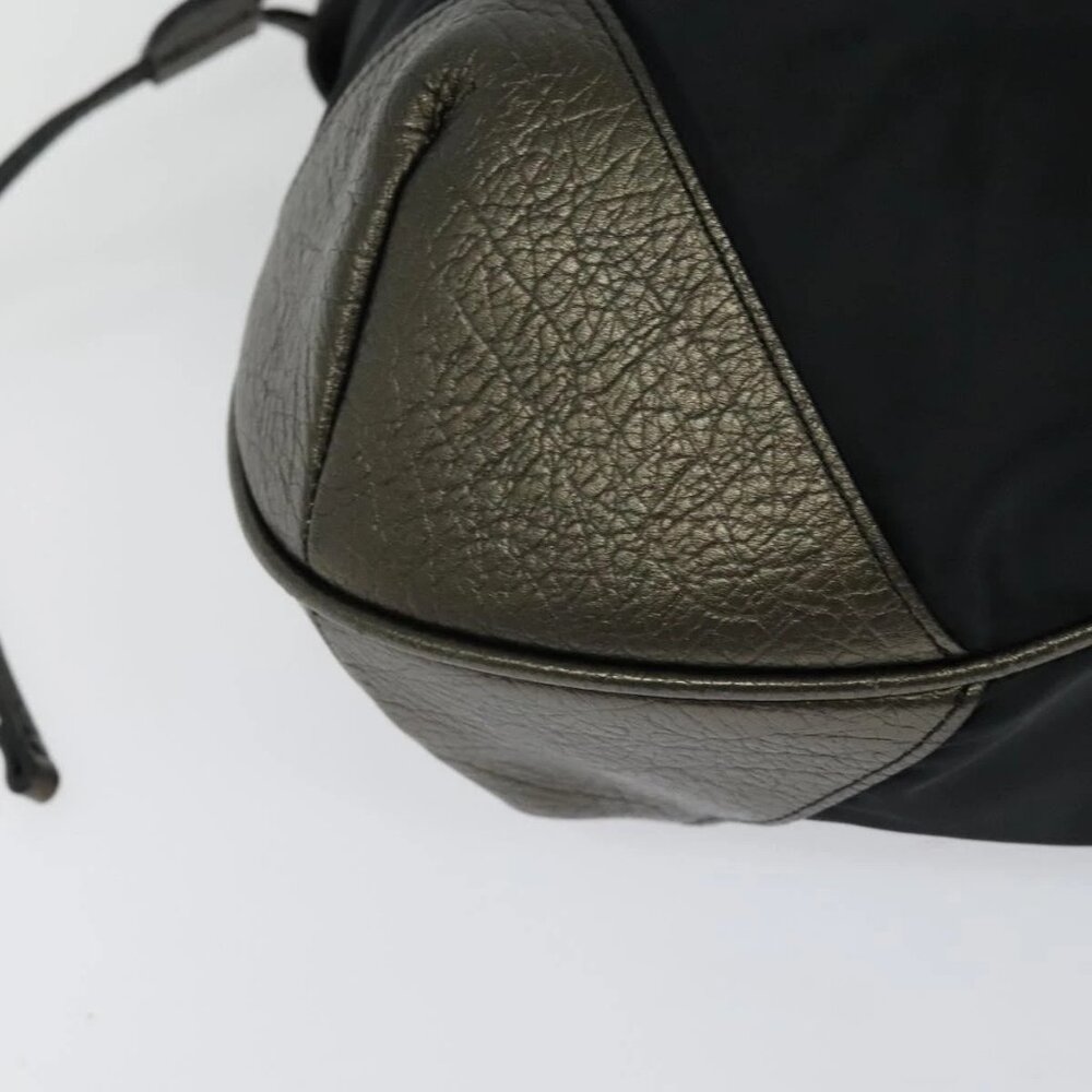 BURBERRY Shoulder Bag Nylon Black Auth BA3541 - Picture 7 of 16